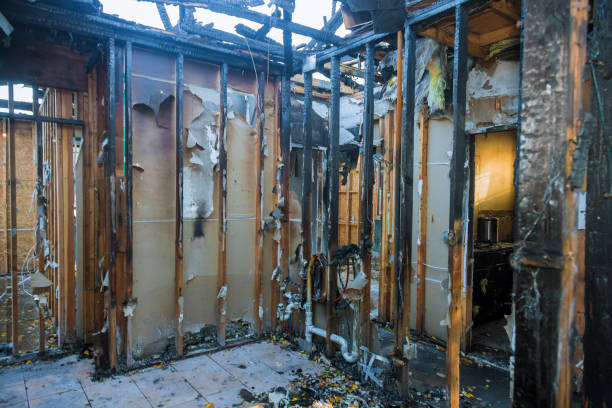 Professional Fire Damage Repair technician working in Deer Park, WI